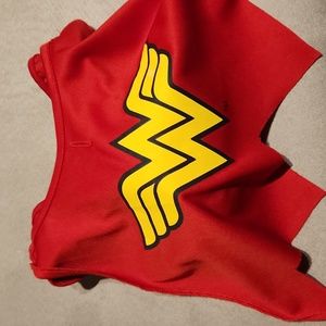 Justice league dog harness size small wonder woman